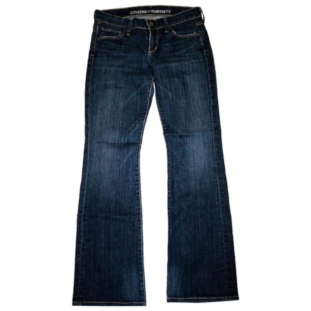 Citizens Of Humanity Blue Medium Wash Dita By Jerome Dahan Denim Boot Cut Jeans